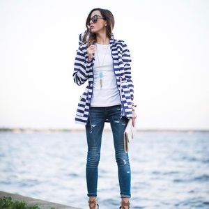 BOGO free [ASOS] light striped rain jacket